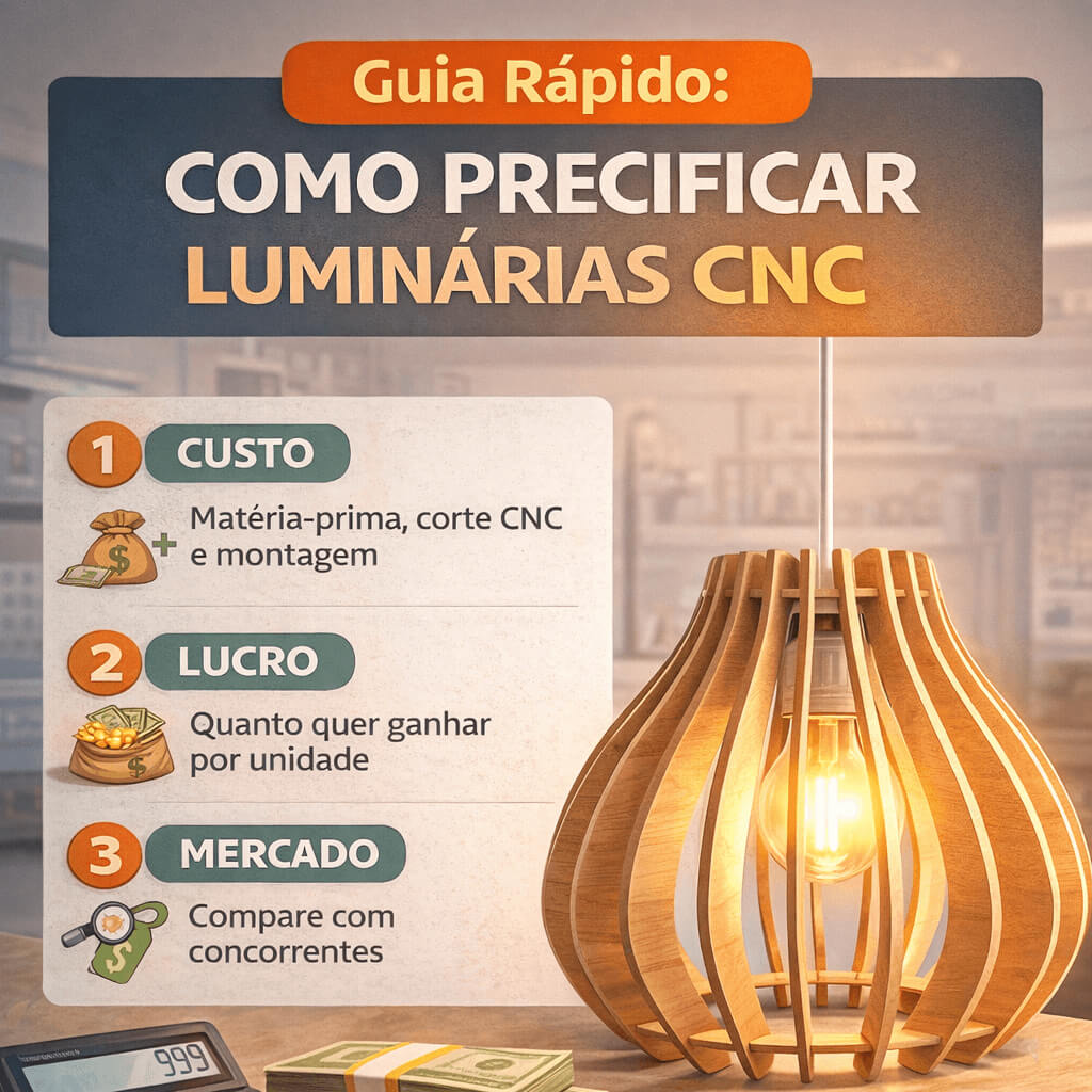 Guia de Precificação de Luminárias CNC